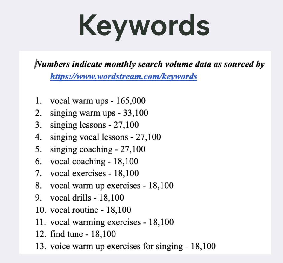 SEO insights screenshot 1