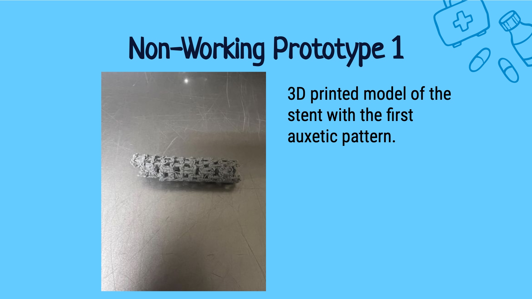T.R.I.P-S non-working 3D printed prototype slide